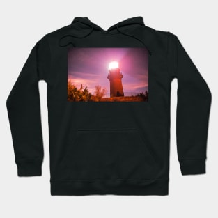 Starry Sky over the Gay Head lighthouse Aquinnah MA Cape Cod Martha's Vineyard Hoodie